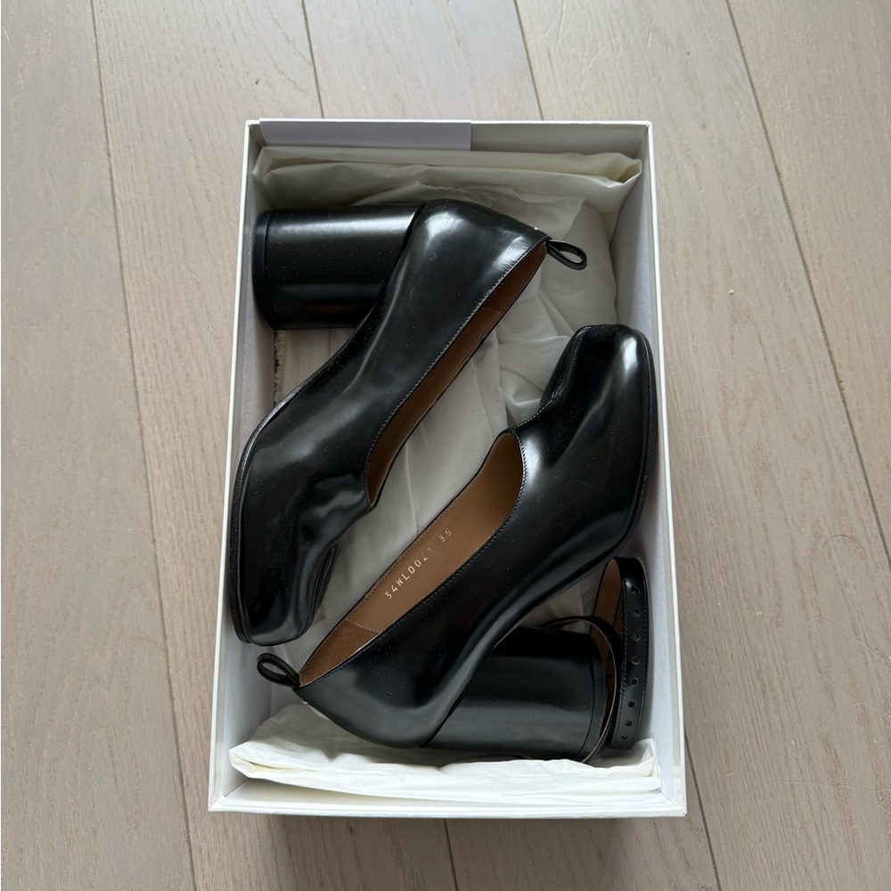 Maison Martin Margiela Black Tabi 80mm Mary Jane pumps - Picture 3 of 9